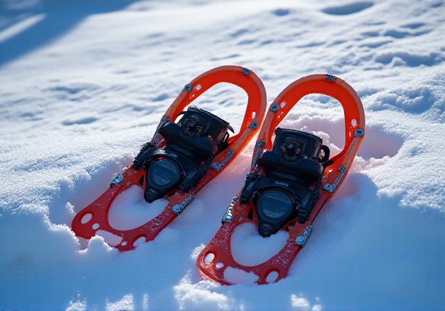 Moderna snöskor för djupsnö